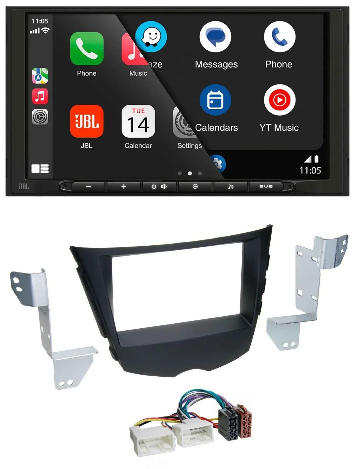 JBL MP3 DAB Bluetooth USB 2DIN Autoradio für Hyundai Veloster FS ab 2011