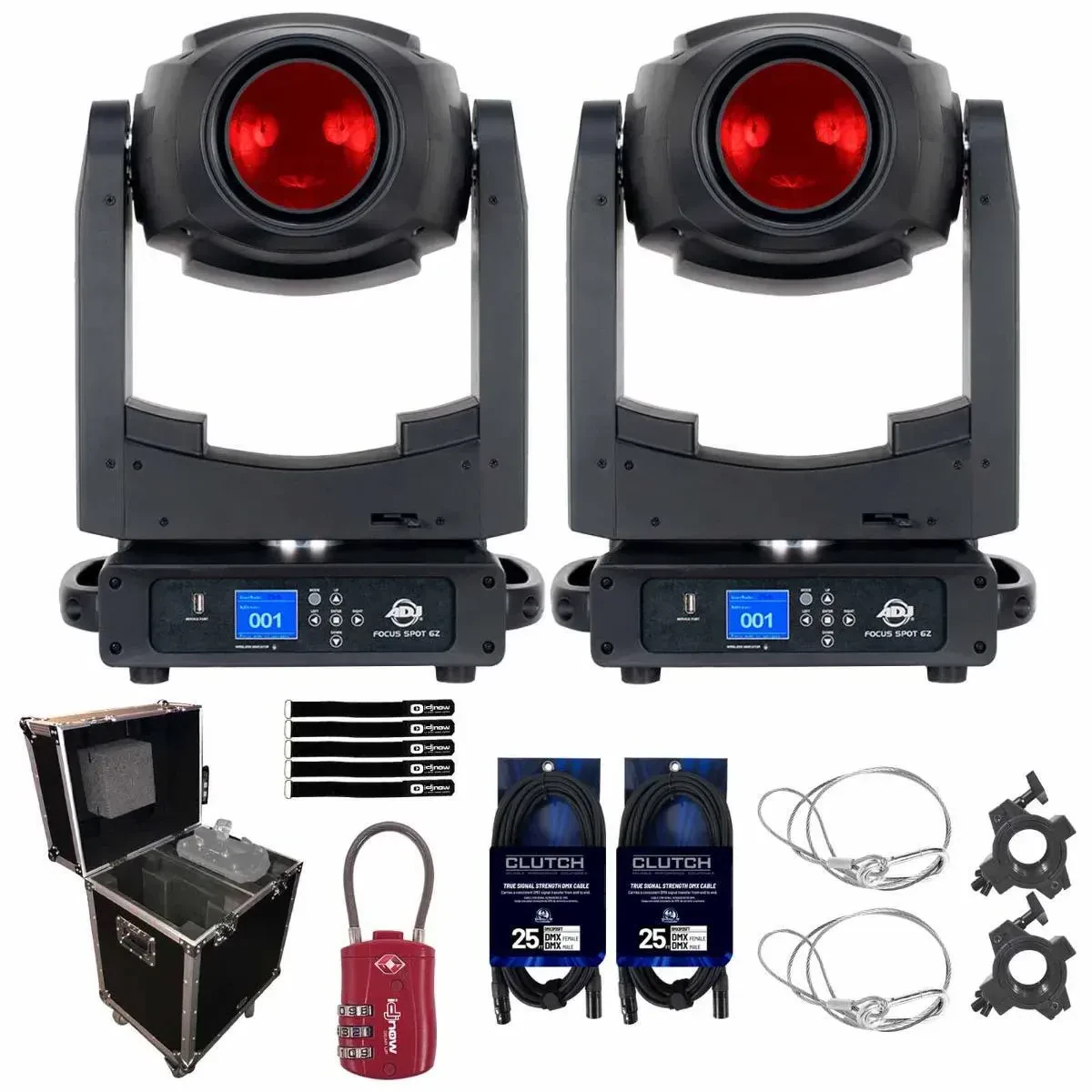 Прибор с полным движением American DJ Focus Spot 6Z LED с аксессуарами (пара)