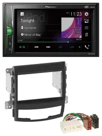 Pioneer 2DIN MP3 DAB USB Bluetooth Autoradio für SSangYong Korando 10-13