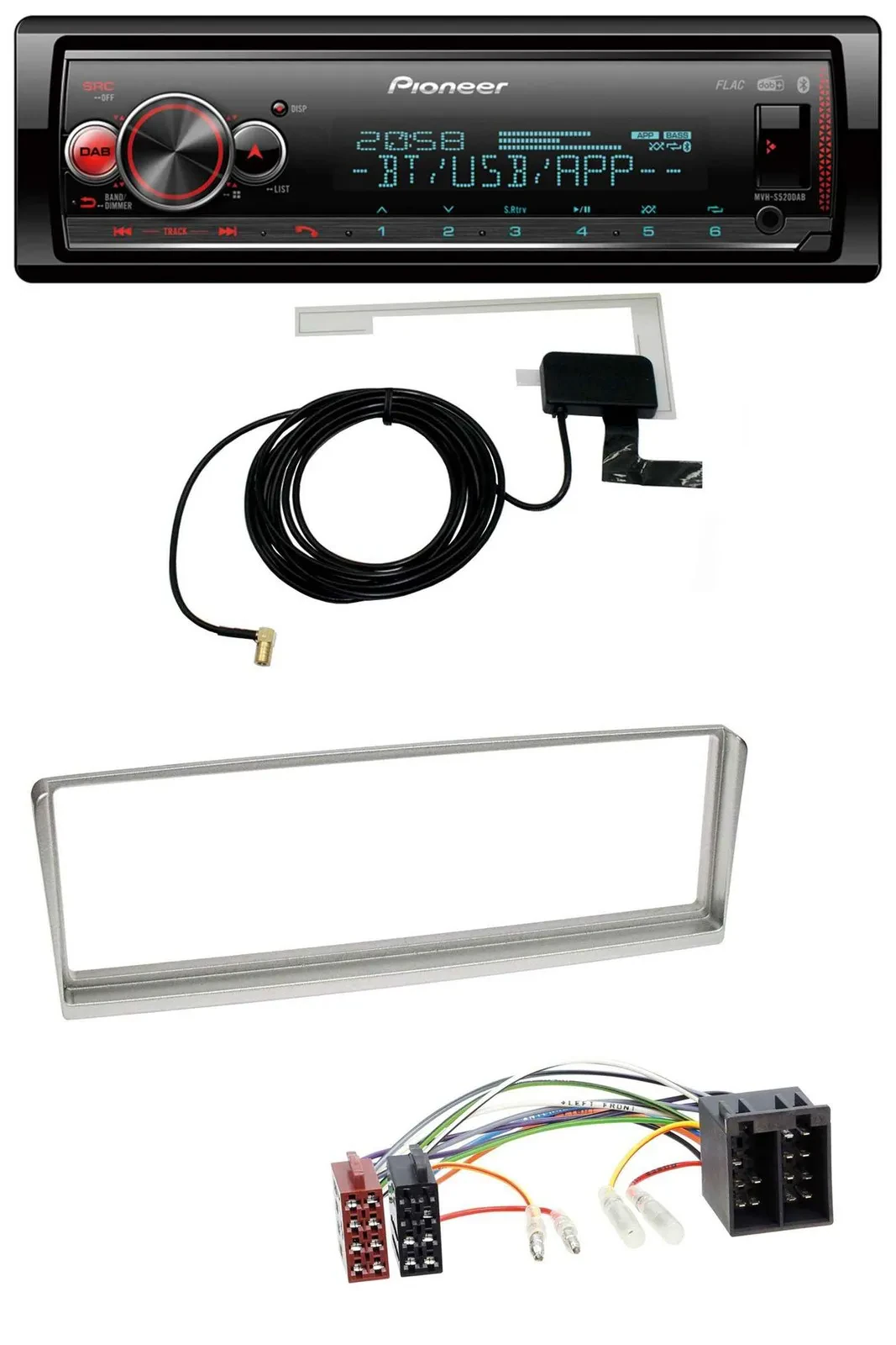 Автомагнитола для Alfa Romeo 156 (2001–2003) Pioneer Bluetooth, DAB, USB, MP3