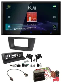 JVC USB Bluetooth 2DIN DAB MP3 Autoradio für BMW X3 E83 2004-2010 mittig