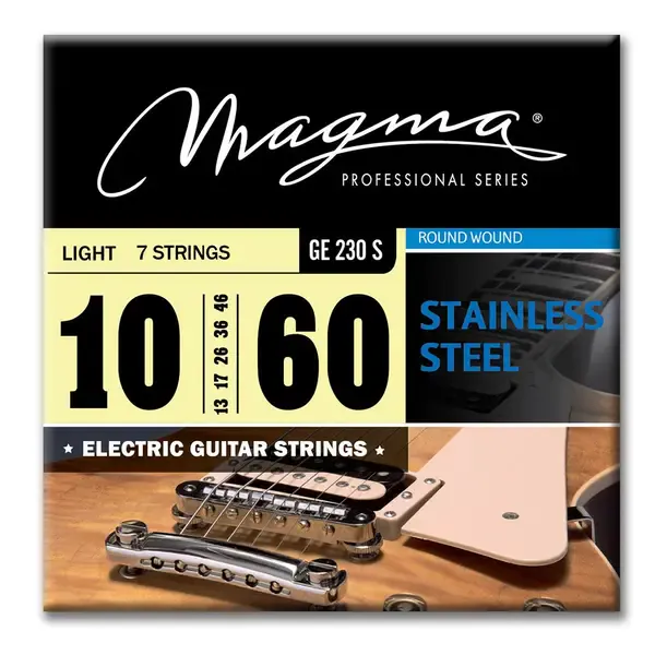 Струны для 7-струнной электрогитары Magma Strings GE230S Professional Series 10-60