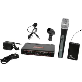 Радиосистема Galaxy Audio EDXR/HHBPV 2-канальная ручной/петличный, Band D, черный