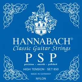 Струны для классической гитары Hannabach 850HT Blue PSP Nylon Silver
