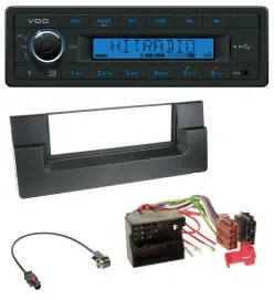 VDO AUX Bluetooth USB MP3 Autoradio für BMW 5er (E39) X5 (E53) Quadlock