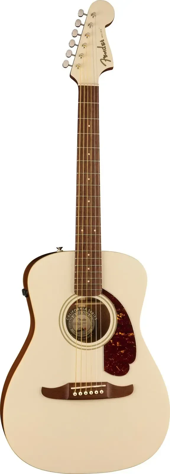 Электроакустическая гитара Fender Malibu Player Acoustic-Electric Parlor Guitar Olympic White