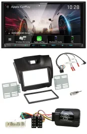Kenwood Lenkrad 2DIN USB DAB Bluetooth Autoradio für Isuzu D-Max ab 12 dunkelgra