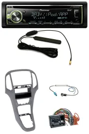 Автомагнитола для Opel Astra J Pioneer CD/MP3, USB, DAB, AUX, титановый серый