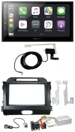 Pioneer USB Lenkrad 2DIN Bluetooth DAB Autoradio für Kia Sportage 3 10-15 Navi s