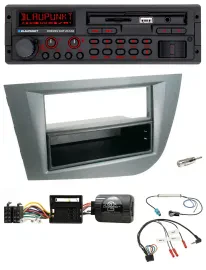 Blaupunkt SD Lenkrad USB Bluetooth DAB Autoradio für Seat Leon 2005-2010 dunkelg