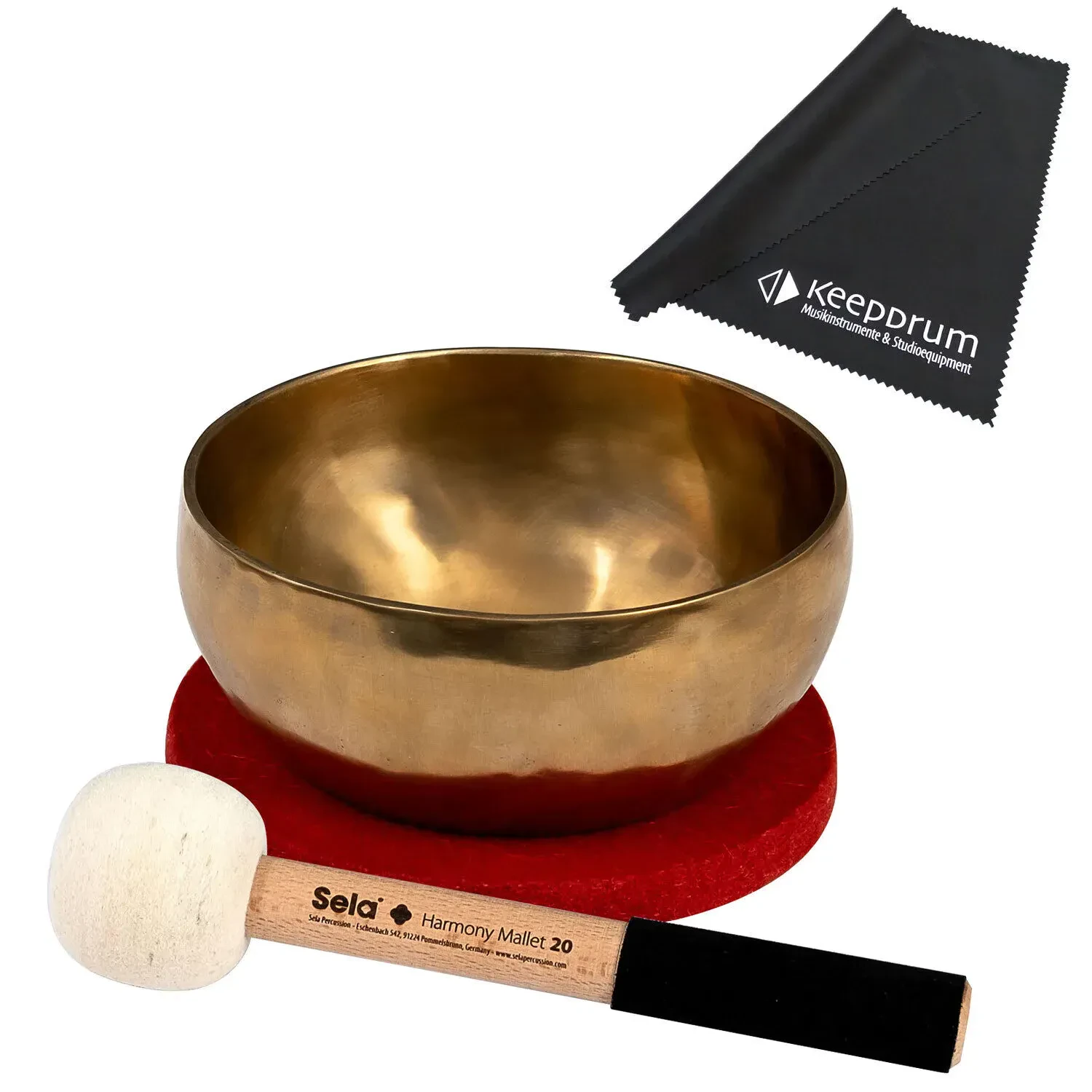 Поющая чаша Sela SE262 Harmony Brass с аксессуарами