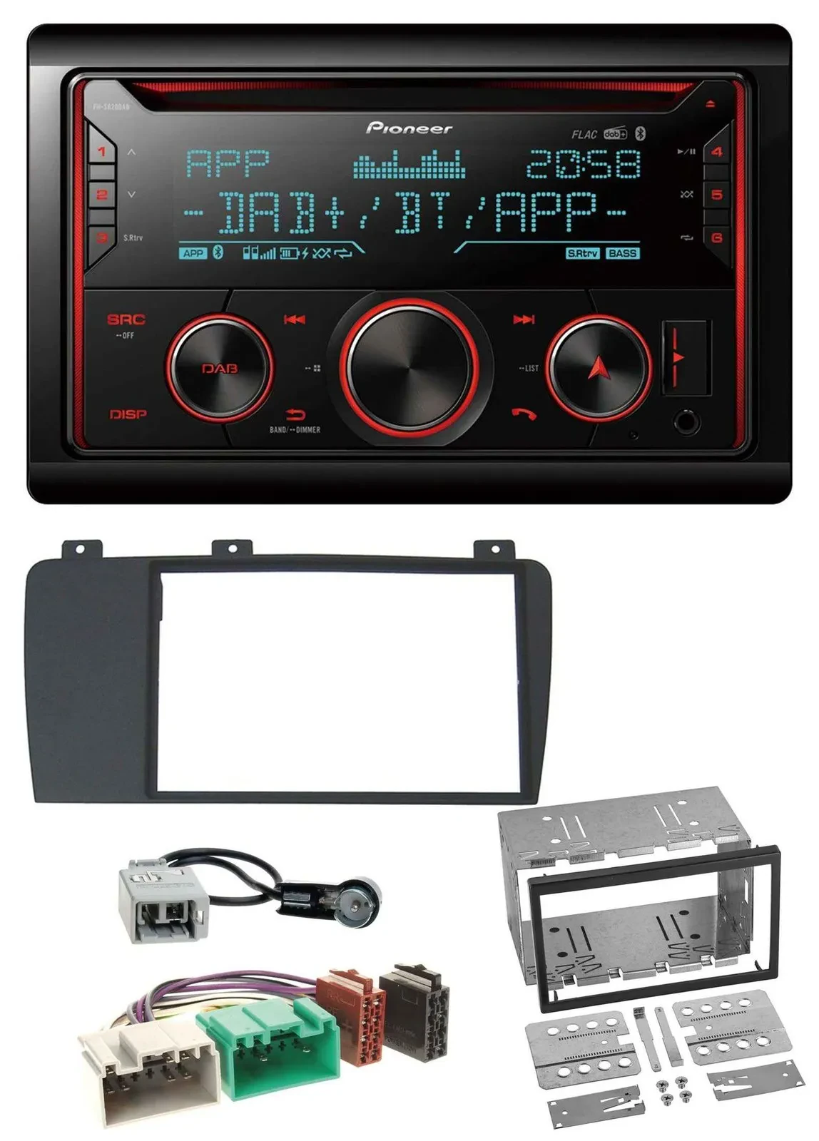 Pioneer 2DIN DAB MP3 Bluetooth USB CD Autoradio für Volvo S60 V70 XC70 04-09