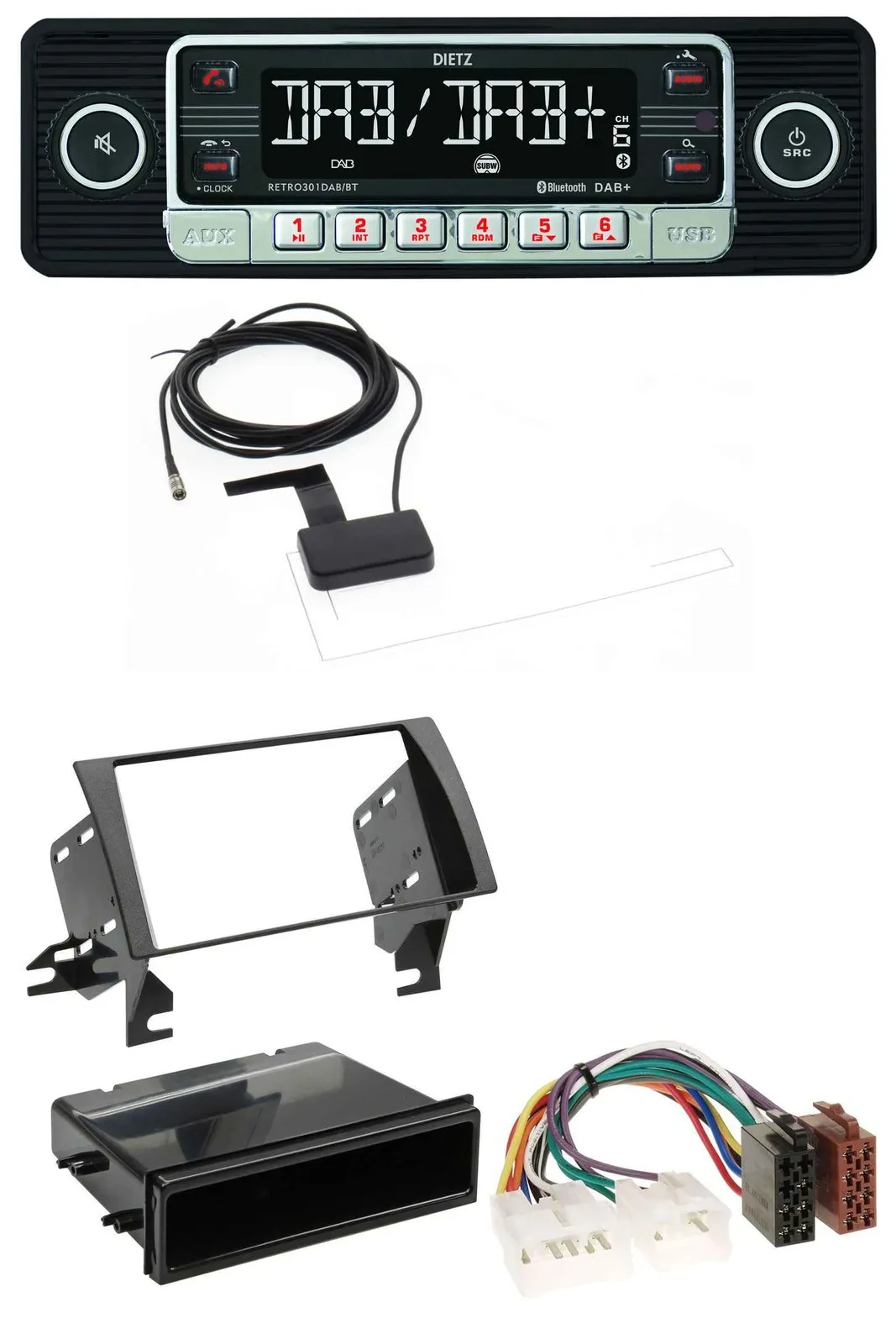 Dietz DAB Bluetooth USB MP3 Autoradio für Toyota Camry (2002-2006)