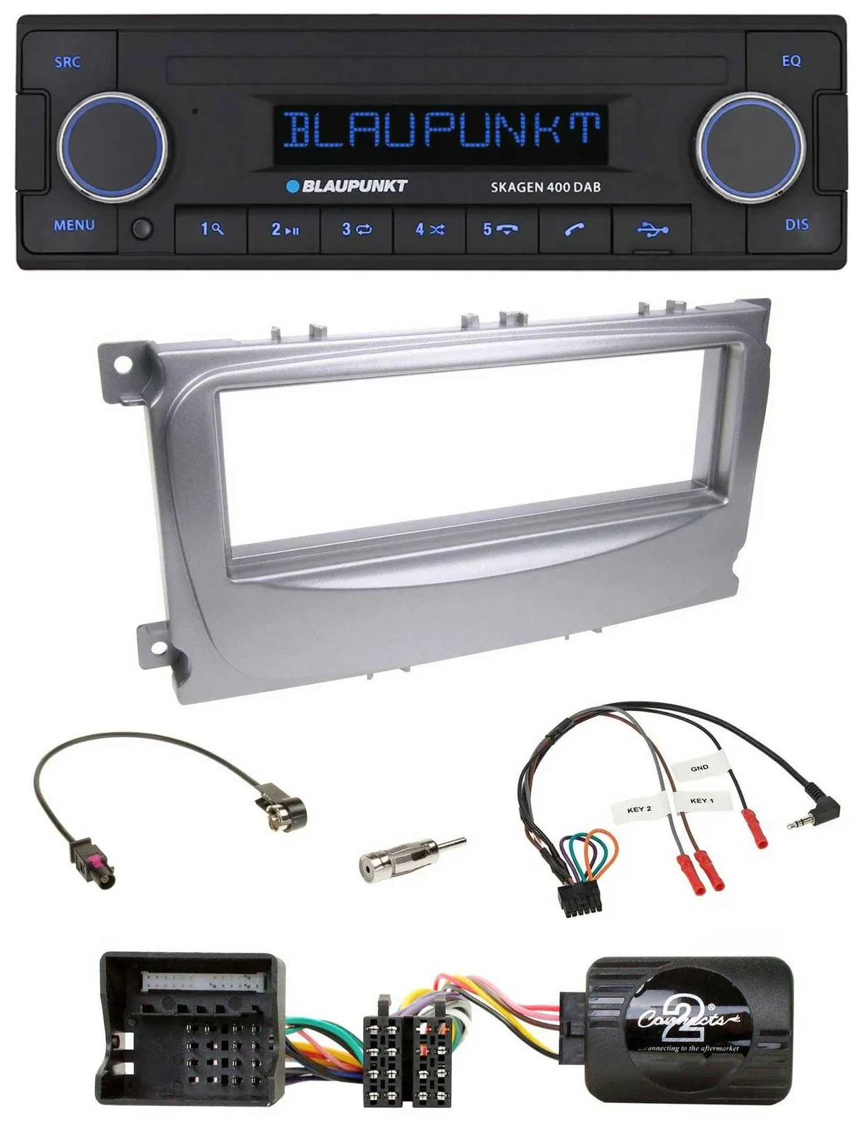 Автомагнитола для Ford S-Max/Mondeo (2007–2014) Blaupunkt DAB, USB, Bluetooth