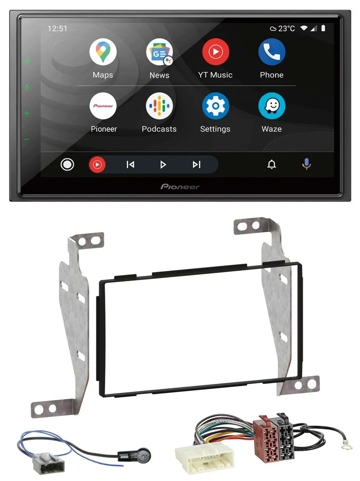 Pioneer USB 2DIN DAB MP3 Bluetooth Autoradio für Nissan Juke (2010-2014)