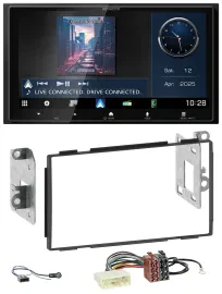 Kenwood Bluetooth 2DIN USB DAB MP3 Autoradio für Nissan Qashqai 2007-2013