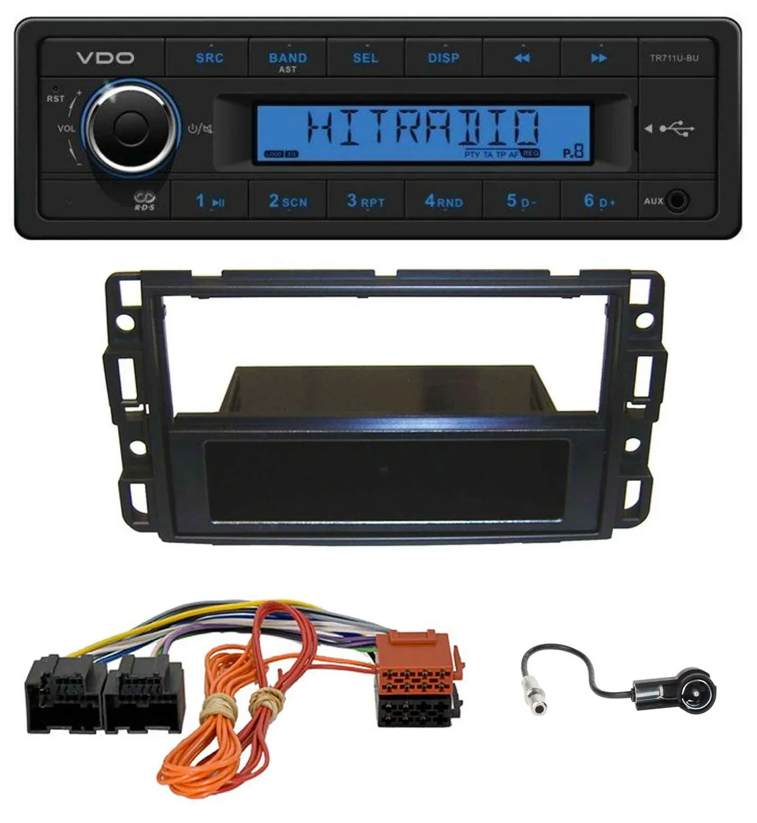 VDO AUX 1DIN MP3 USB Autoradio für Cadillac BLS (2006-2010)