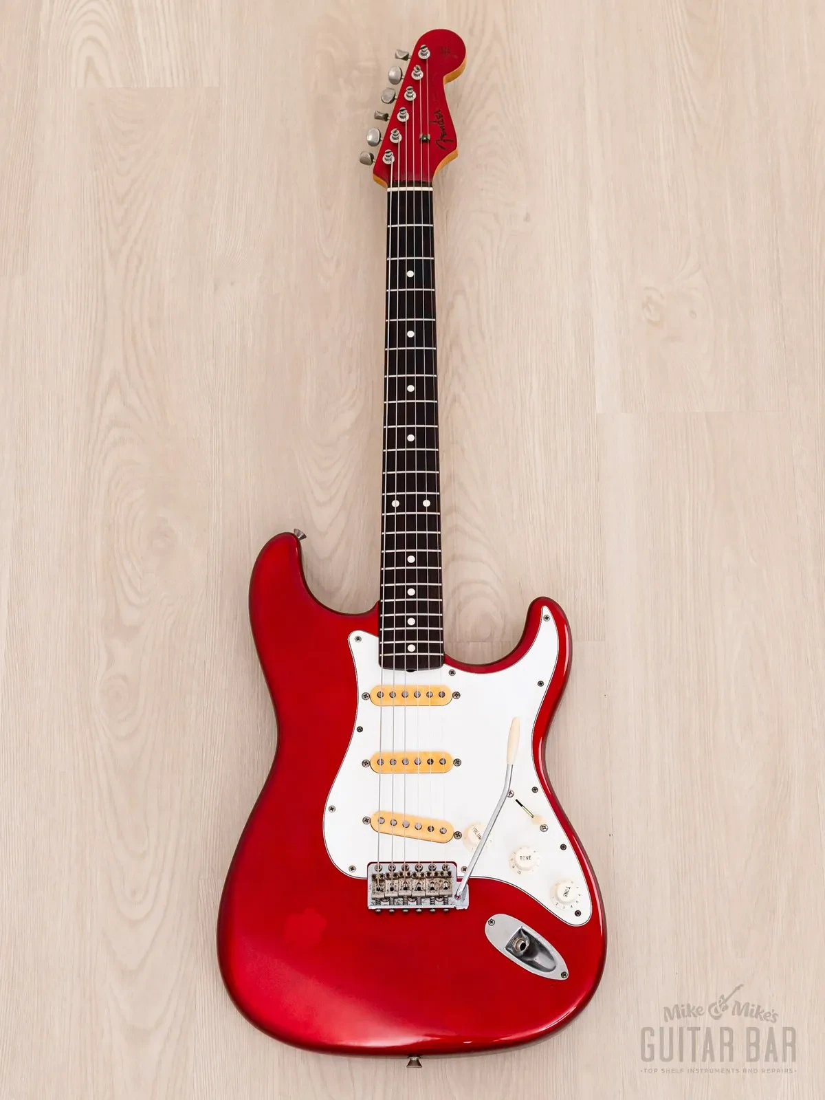Электрогитара Fender Stratocaster 1962 Vintage Reissue Order Made ST62 SSS Candy Apple Red w/gigbag Japan 1991