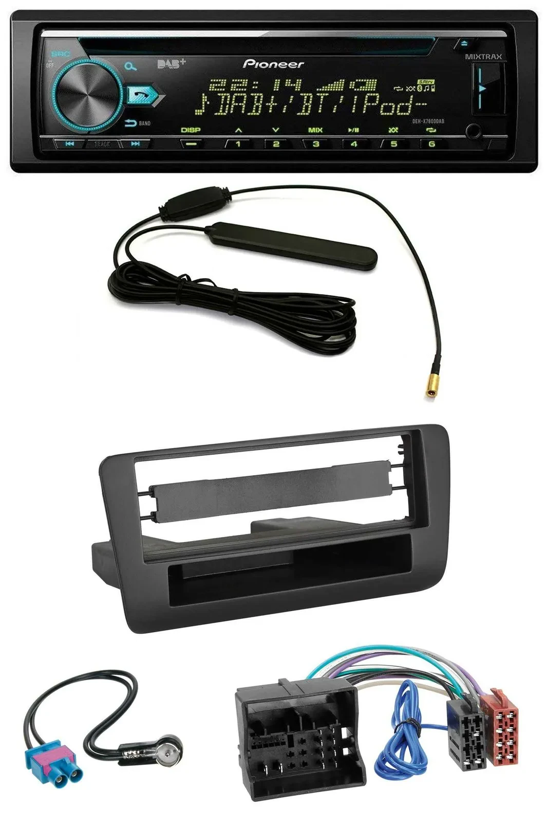 Pioneer CD MP3 AUX DAB USB Autoradio für Audi A1 (ab 2012)