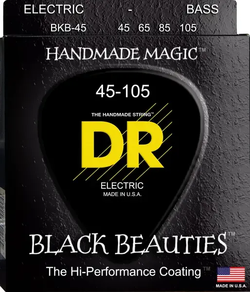 Струны для бас-гитары DR Strings Black Beauties BKB-45 45-105