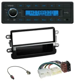 VDO AUX Bluetooth USB MP3 Autoradio für Dacia Lodgy Dokker Duster Sandero- piano