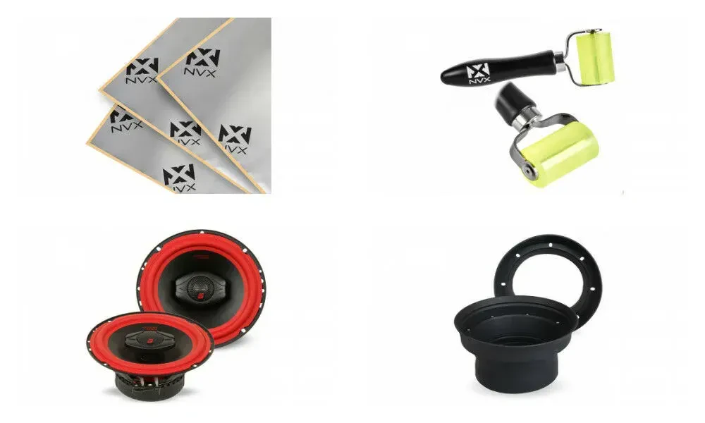 Cerwin-Vega V465 400W 6.5" Coaxial Speakers w/ NVX Installation Kit