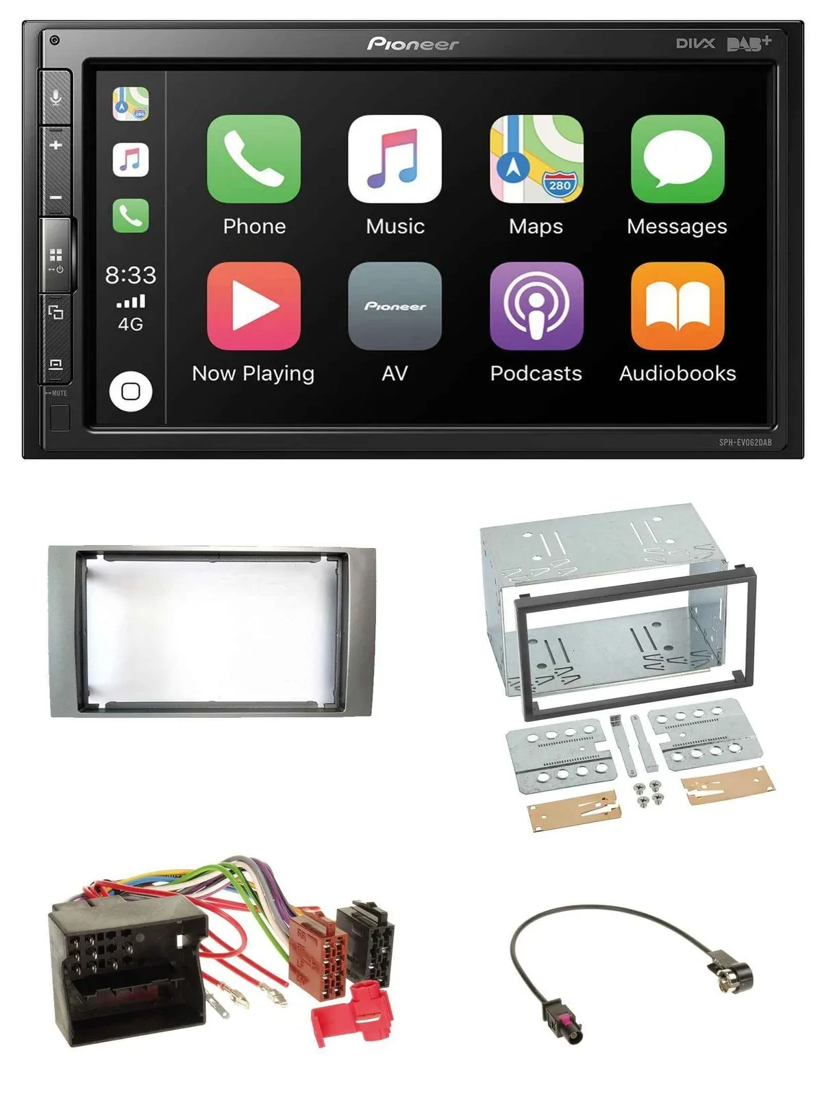 Pioneer USB MP3 DAB 2DIN Bluetooth Autoradio für Ford Kuga Fusion Transit 05-12