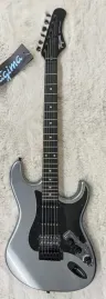 Tagima SIXMART Electric Guitar with Built in Effects, Metallic Dark Silver -Bstk