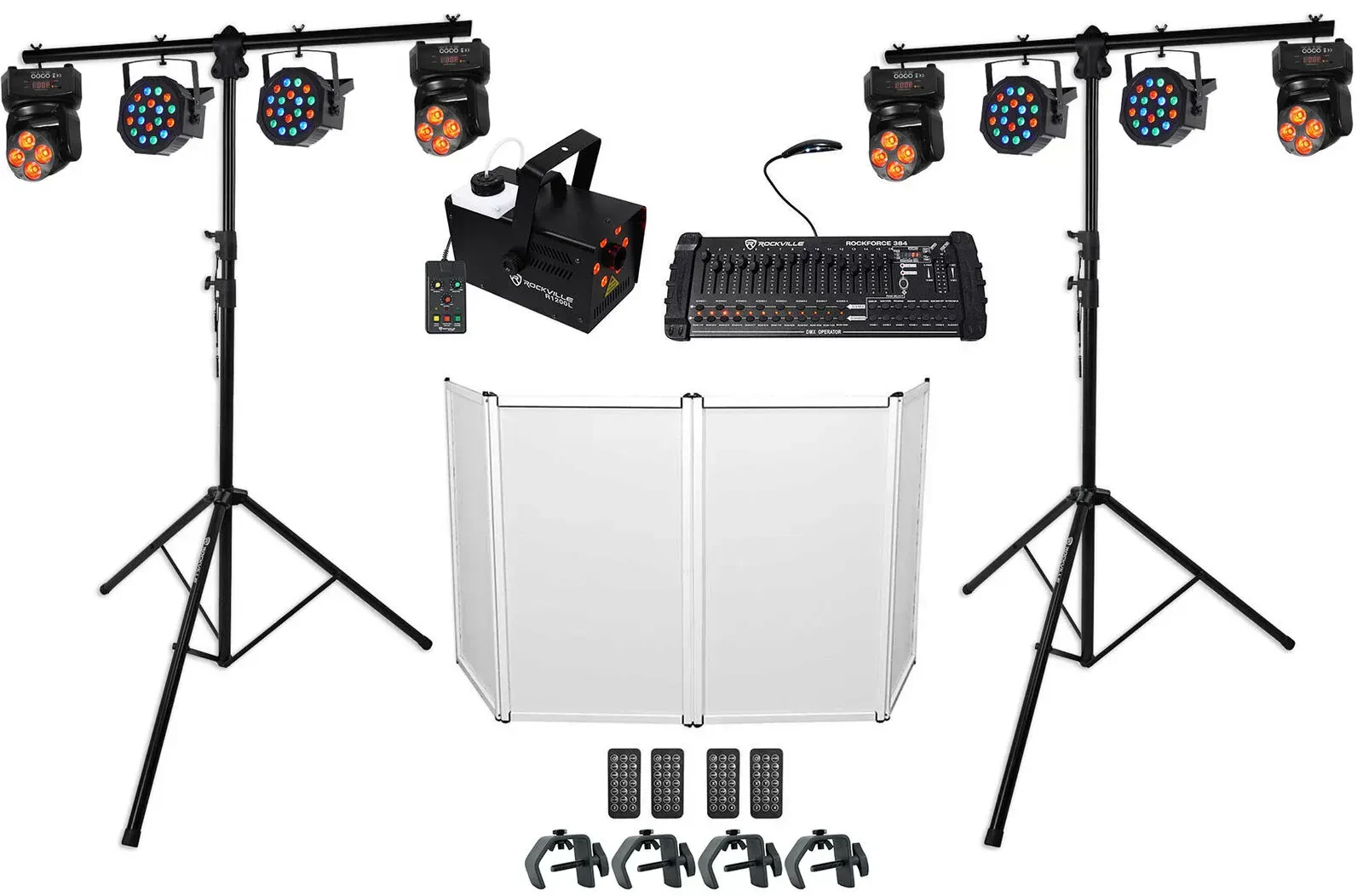 Комплект светового оборудования Rockville 2) RVLS1+4) RockOn-7+4) ROCKPAR50 PACK 3