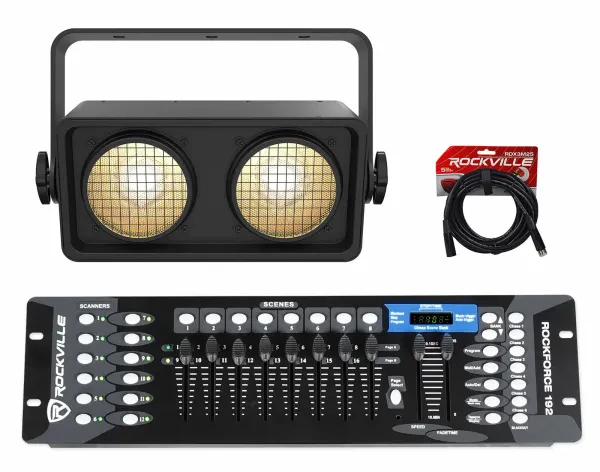 Светодиодный прибор Chauvet DJ Shocker 2 COB LED с DMX-пультом и кабелем