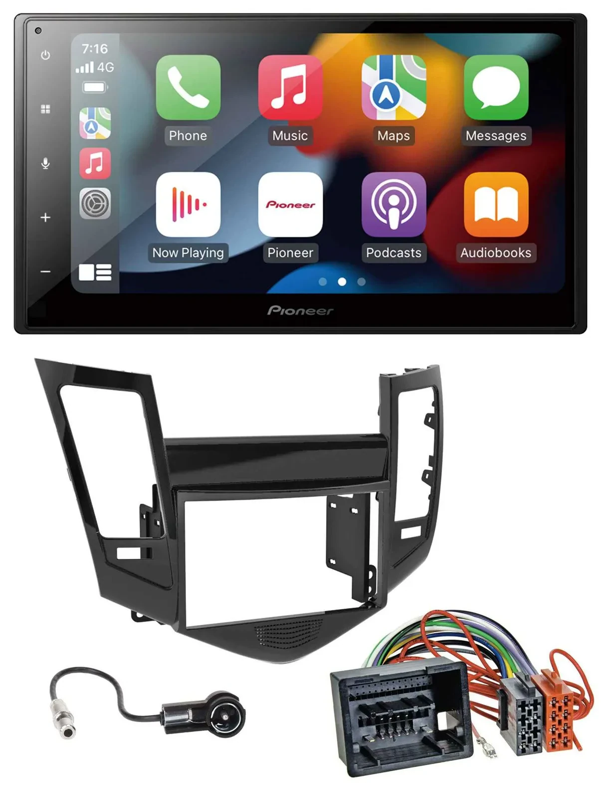 Автомагнитола для Chevrolet Cruze (с 2009) Pioneer 2 DIN, DAB, Bluetooth, USB, MP3