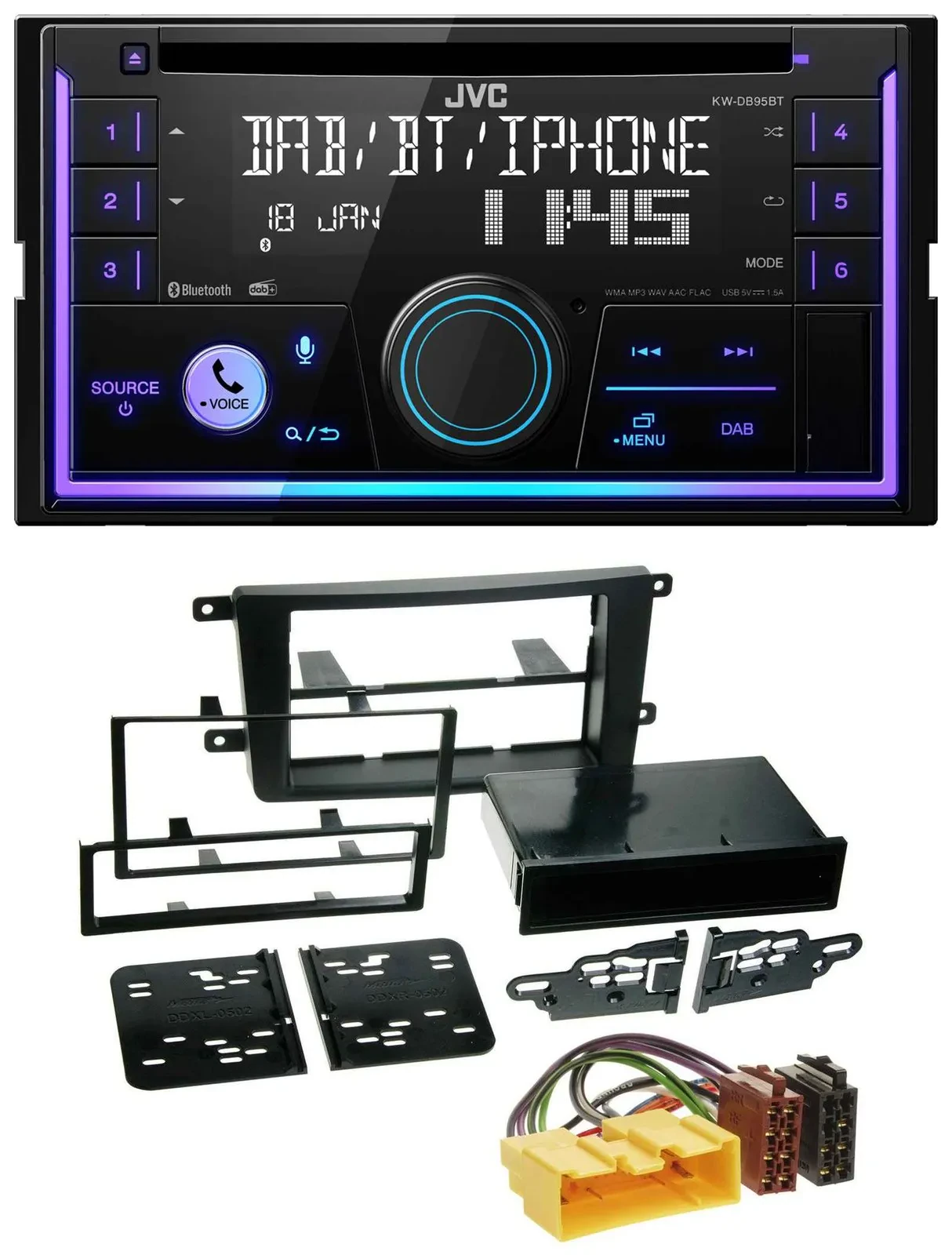 JVC MP3 USB 2DIN DAB Bluetooth CD Autoradio für Mazda CX-9 TB1 2007-2009
