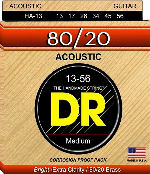 Струны для акустической гитары DR HA-13 Medium Heavy 13-56