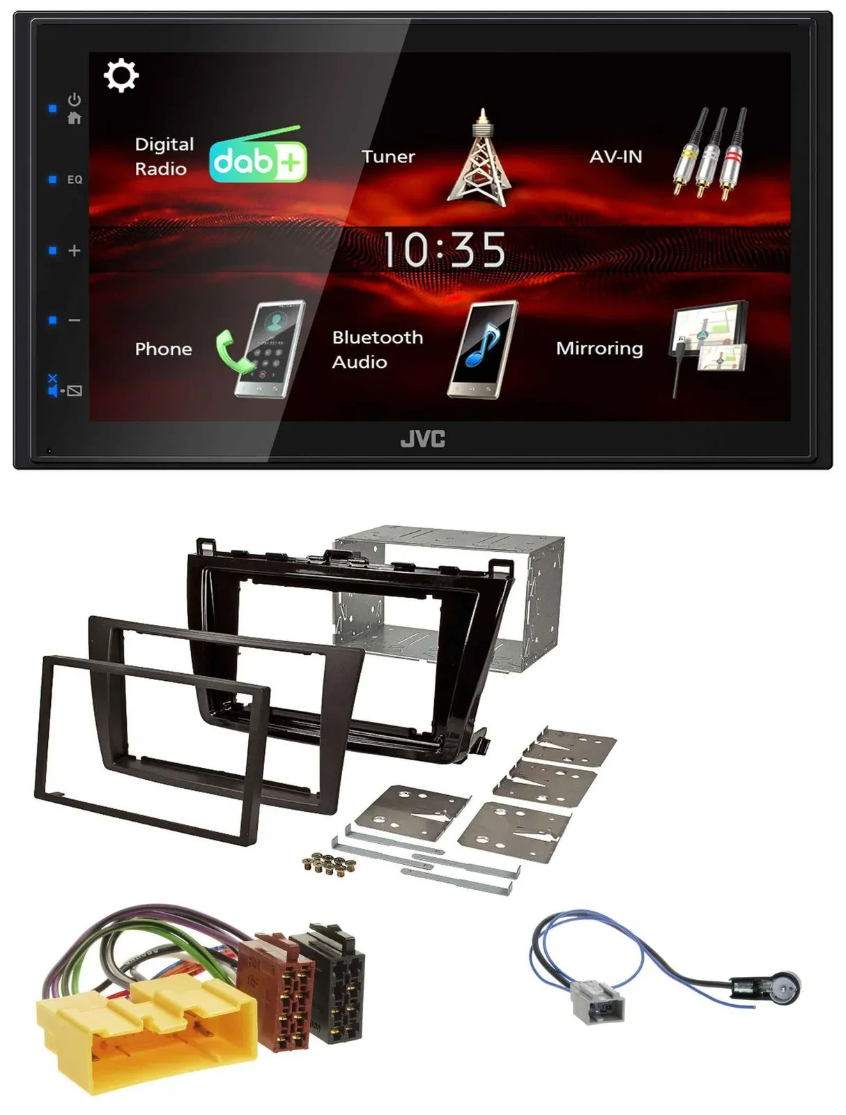 JVC USB Bluetooth MP3 DAB 2DIN Autoradio für Mazda 6 (208-2012)