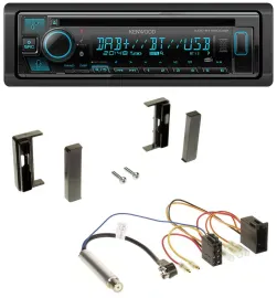 Автомагнитола для Audi TT (1998–2006) Kenwood Bluetooth, DAB, CD, MP3, USB, ISO