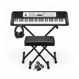 Yamaha YPT-280 61-Key Portable Keyboard with Stand, Bench, Headphones and Pedal