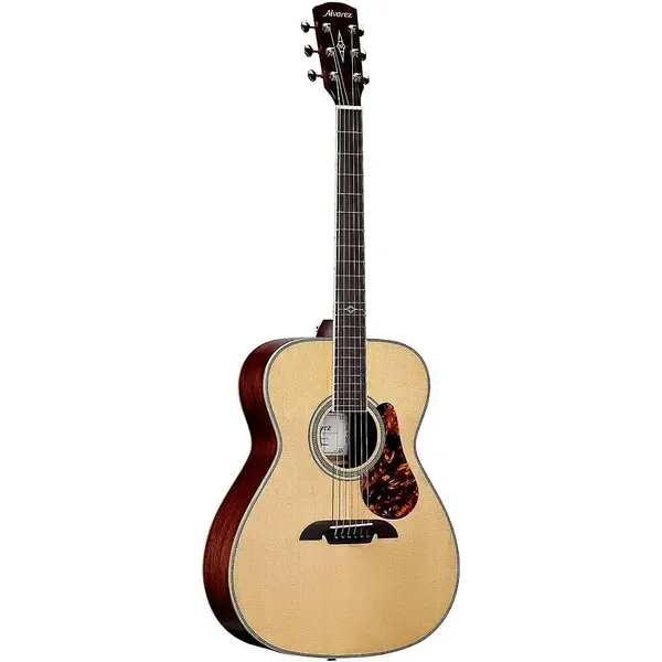 Электроакустическая гитара Alvarez MF60E Herringbone Folk-OM Acoustic-Electric Guitar Natural