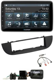 Blaupunkt USB DAB SD Lenkrad Bluetooth Autoradio für Fiat 500 ab 2007 schwarz