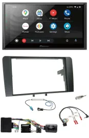 Pioneer USB 2DIN DAB Lenkrad Bluetooth Autoradio für Audi A3 8P 03-12 Bose Aktiv