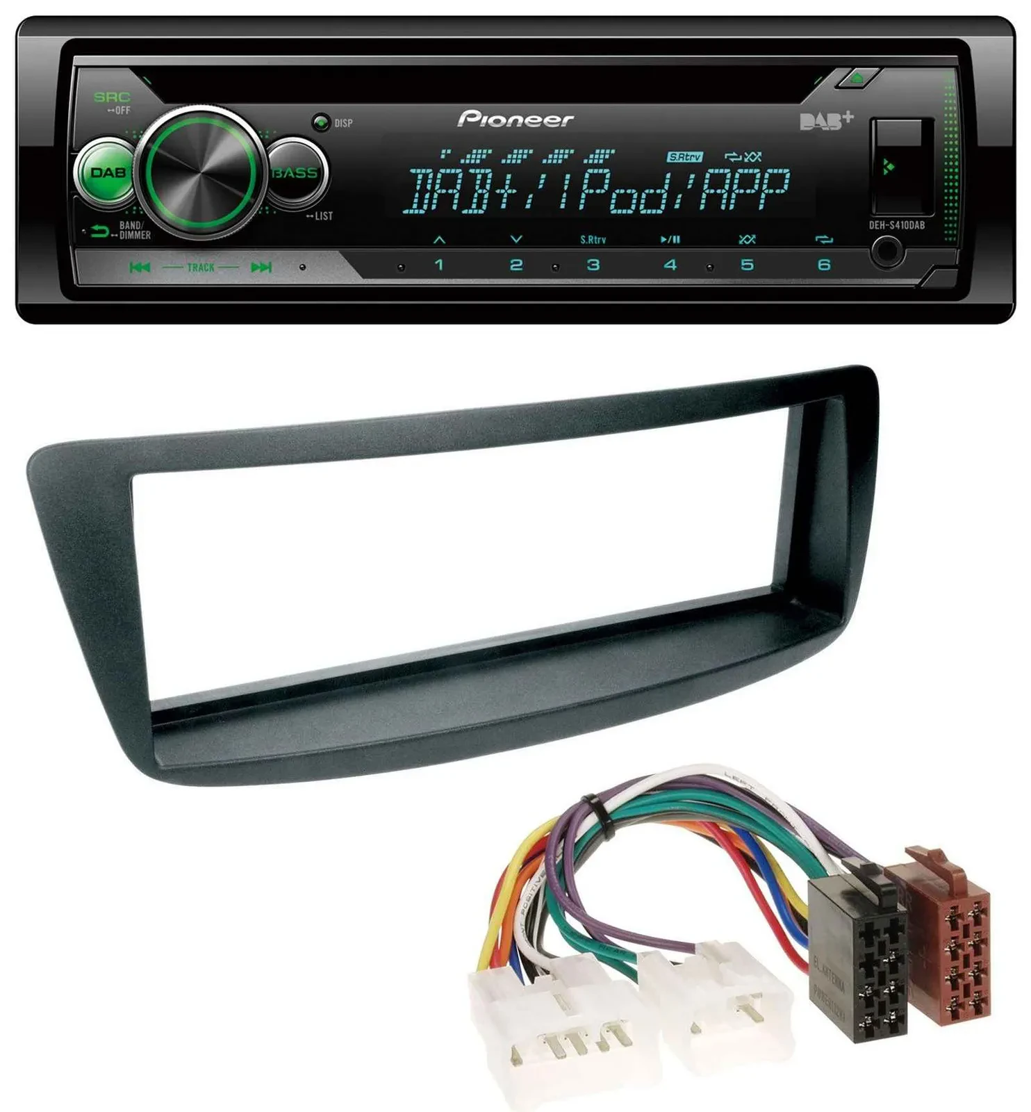 Pioneer USB MP3 DAB AUX CD Autoradio für Toyota Aygo (AB1, 05-14)