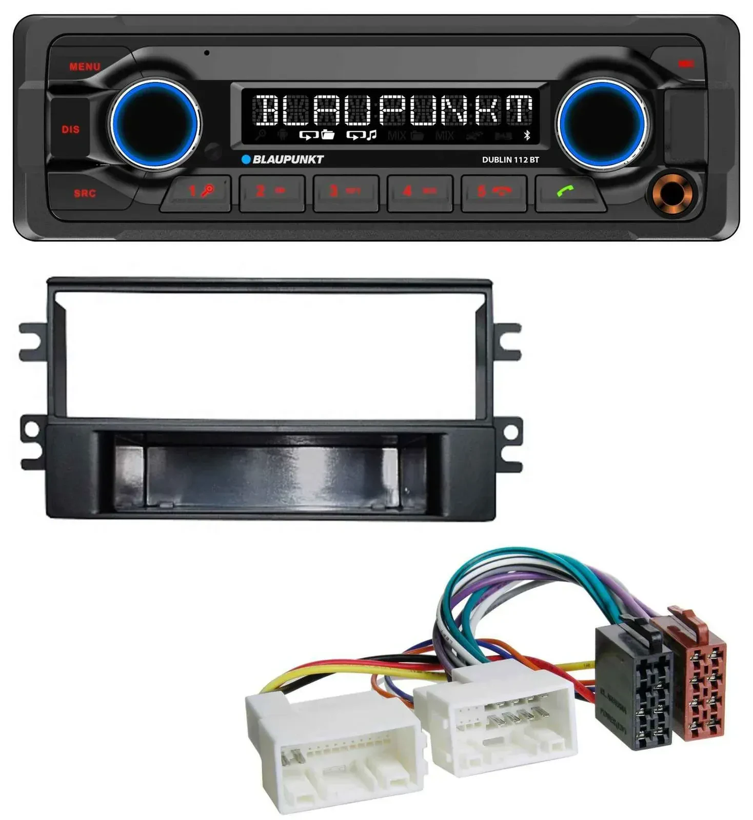 Blaupunkt MP3 Bluetooth USB AUX Autoradio für Kia Carens (ab 2007)