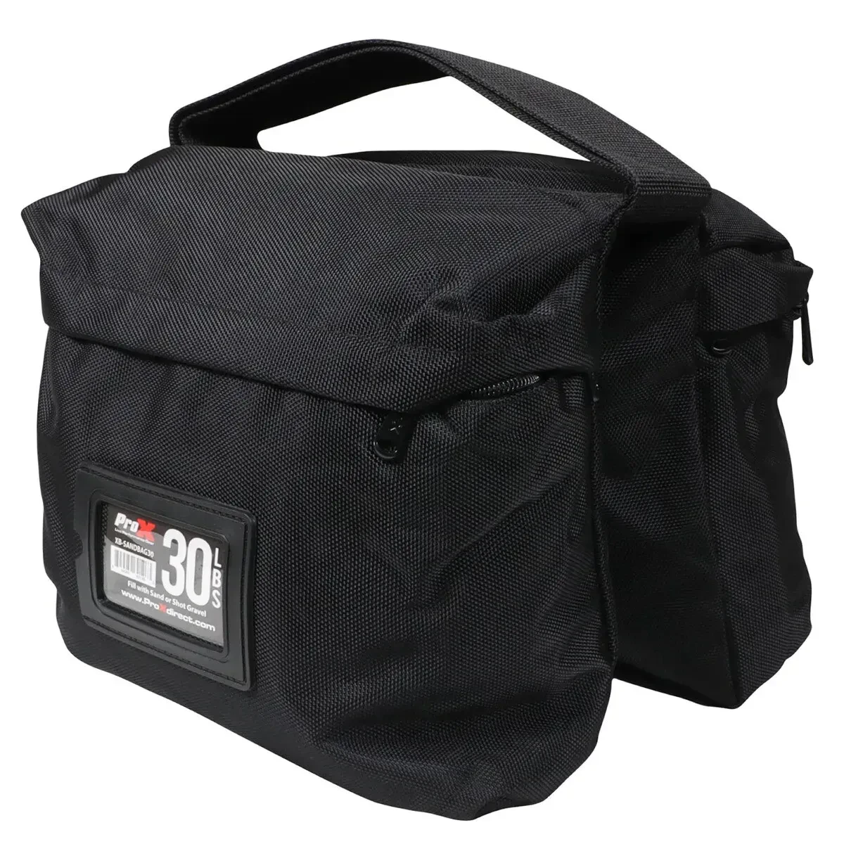 ProX XB-SANDBAG30 30 LBS Black Double Zipper Sandbag - Empty Bag