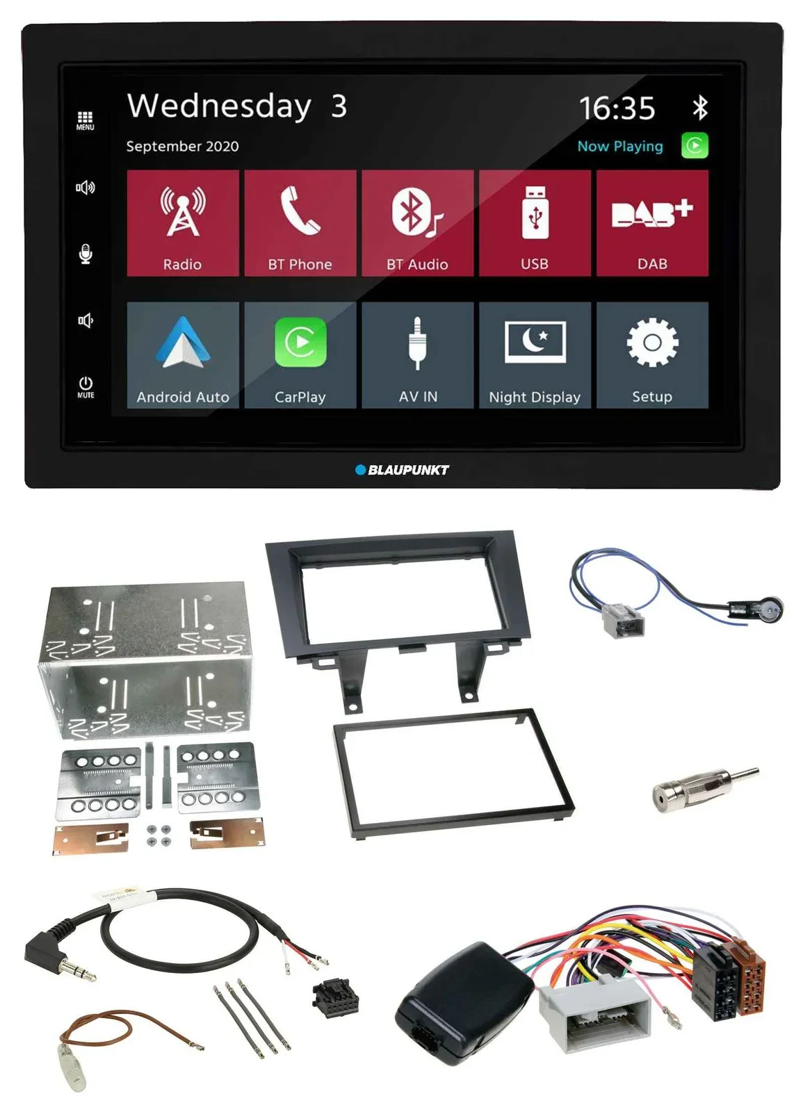 Blaupunkt DAB Bluetooth USB Lenkrad 2DIN Autoradio für Honda CRV 2006-2012