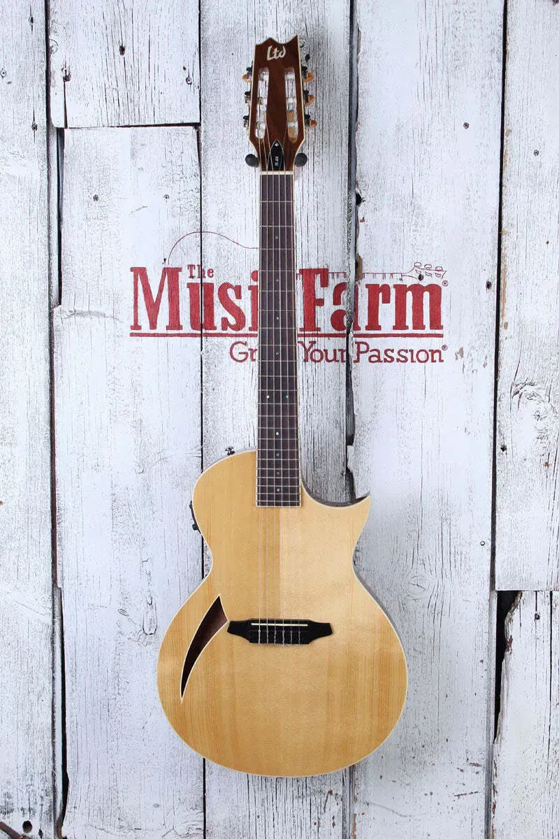 Классическая гитара с подключением LTD TL-6N Thinline Natural
