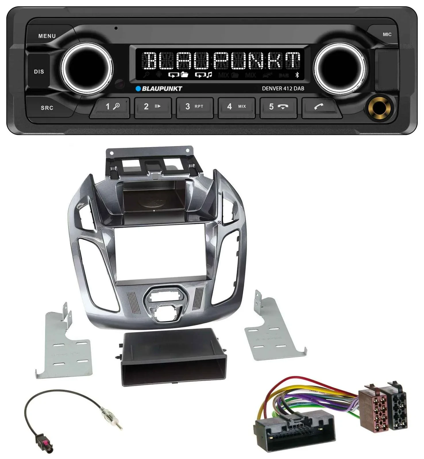 Blaupunkt Bluetooth DAB MP3 USB Autoradio für Ford Connect Transit 12-18 ohne Di