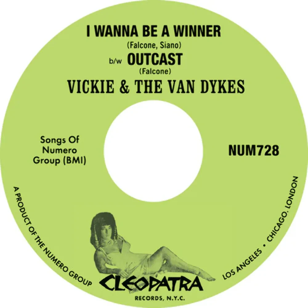 Виниловая пластинка Vickie & The Van Dykes – I Wanna Be A Winner / Outcast (Релиз 2023)