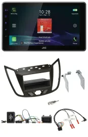 JVC DAB Lenkrad Bluetooth USB Autoradio für Ford C-Max Kuga braun