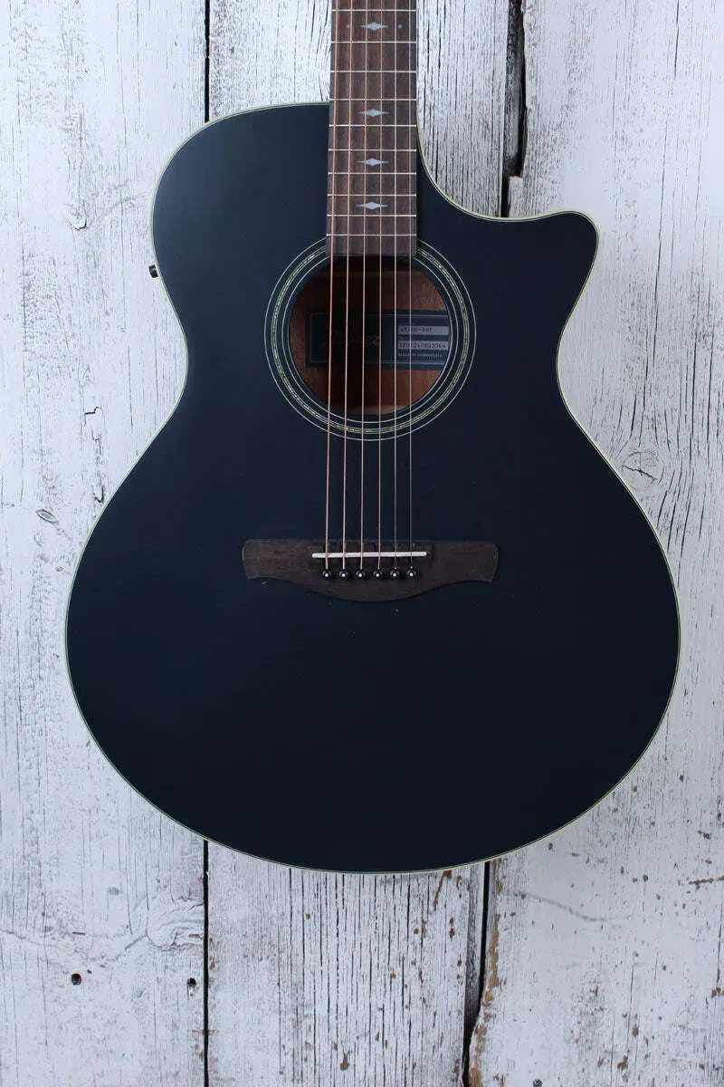 Ibanez AE Series AE100 Acoustic Electric Guitar Dark Tide Blue Flat Finish