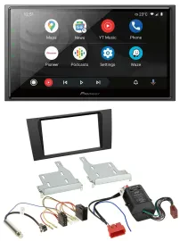 Pioneer USB 2DIN DAB MP3 Bluetooth Autoradio für Audi A4 B5 99-01 Symphony Bose