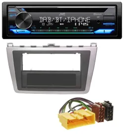 JVC Bluetooth MP3 USB DAB CD Autoradio für Mazda 6 (08-12) silber schwarz